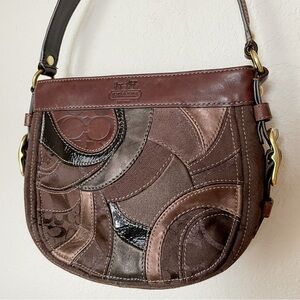 Coach Zoe Small Hobo Patchwork Shoulder Bag